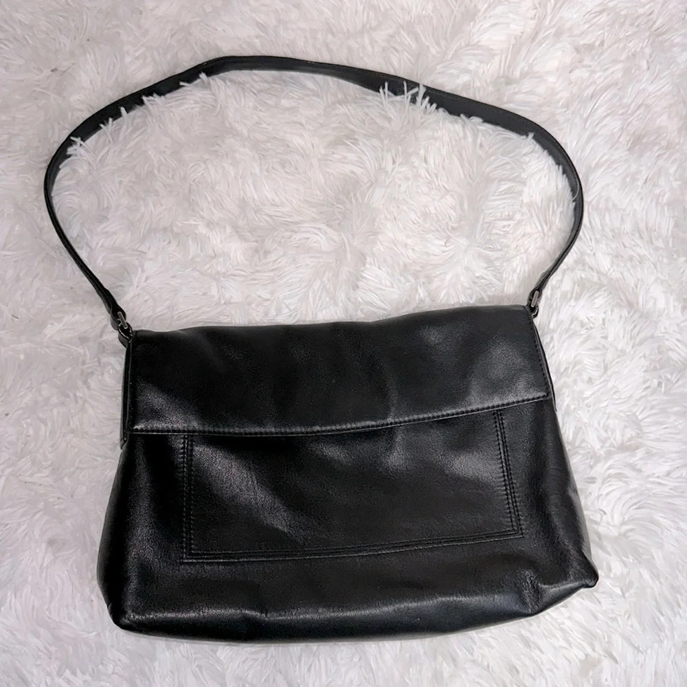 DKNY Leather Foldover Bag - Picture 2 of 7